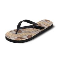 Khaki Palaka Hawaii Cowboy Flip Flops Puakenikeni Lei Paniolo Papale Seamless Vibes - Polynesian Pride