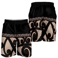 Kia Ora New Zealand Shorts for Men Aotearoa Proud Maori With Silver Fern LT14 - Polynesian Pride