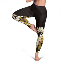 Kula Aloha Hawaii Lei Leggings Tropical Flowers Elegant Vibe - Polynesian Pride