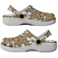 Kuvui Bula Fiji Clogs Shoes Fijian Tapa Seamless Hibiscus LT14 - Polynesian Pride