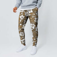 Kuvui Bula Fiji Jogger Pants Fijian Tapa Seamless Hibiscus - Polynesian Pride