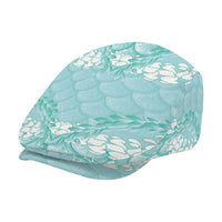 Light Turquoise Mermaid Puakenikeni Maile Lei Jeff Hat LT01 - Polynesian Pride