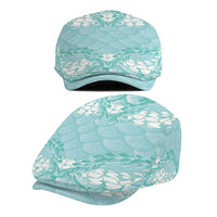 Light Turquoise Mermaid Puakenikeni Maile Lei Jeff Hat LT01 - Polynesian Pride