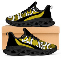 Lime Green Maori Koru New Zealand Clunky Sneakers LT14 Lime Green - Polynesian Pride