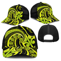 Lime Green New Zealand Mangopare Baseball Net Cap Aotearoa Maori Koru Style LT14 - Polynesian Pride