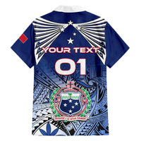 Custom Samoa Rugby Family Matching Tank Maxi Dress and Hawaiian Shirt Toa Samoa Myriad Patterns LT01 - Polynesian Pride