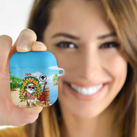 Hawaii Golf Christmas AirPods Case Mele Kalikimaka Funny Golfer Santa LT01 - Polynesian Pride
