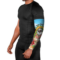 Personalized Hawaii Golf Christmas Arm Sleeves Mele Kalikimaka Funny Golfer Santa LT01 - Polynesian Pride