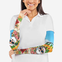 Personalized Hawaii Golf Christmas Arm Sleeves Mele Kalikimaka Funny Golfer Santa LT01 - Polynesian Pride