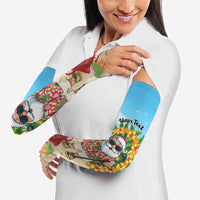 Personalized Hawaii Golf Christmas Arm Sleeves Mele Kalikimaka Funny Golfer Santa LT01 - Polynesian Pride