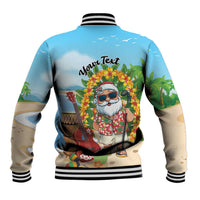 Personalized Hawaii Golf Christmas Baseball Jacket Mele Kalikimaka Funny Golfer Santa - Polynesian Pride