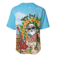 Personalized Hawaii Golf Christmas Baseball Jersey Mele Kalikimaka Funny Golfer Santa LT01 - Polynesian Pride