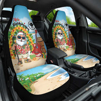 Hawaii Golf Christmas Car Seat Cover Mele Kalikimaka Funny Golfer Santa - Polynesian Pride