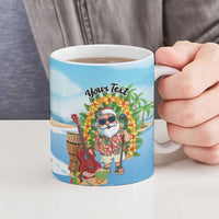 Personalized Hawaii Golf Christmas Ceramic Mug Mele Kalikimaka Funny Golfer Santa - Polynesian Pride