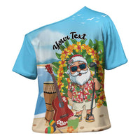 Personalized Hawaii Golf Christmas Cross Shoulder Shirt Mele Kalikimaka Funny Golfer Santa LT01 - Polynesian Pride