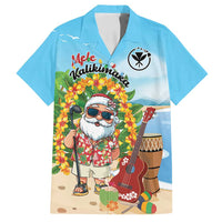 Personalized Hawaii Golf Christmas Family Matching Long Sleeve Bodycon Dress and Hawaiian Shirt Mele Kalikimaka Funny Golfer Santa - Polynesian Pride