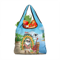 Hawaii Golf Christmas Grocery Bag Mele Kalikimaka Funny Golfer Santa LT01 1-pack One Size Blue - Polynesian Pride