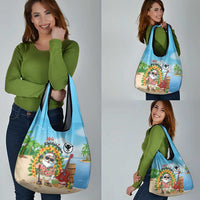Hawaii Golf Christmas Grocery Bag Mele Kalikimaka Funny Golfer Santa LT01 - Polynesian Pride