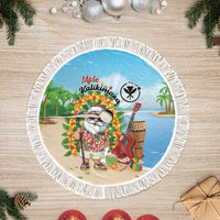 Hawaii Golf Christmas Tree Skirt Mele Kalikimaka Funny Golfer Santa - Polynesian Pride