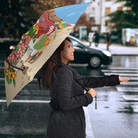 Hawaii Golf Christmas Umbrella Mele Kalikimaka Funny Golfer Santa - Polynesian Pride