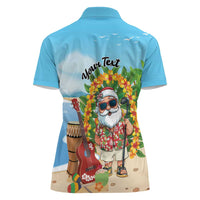 Personalized Hawaii Golf Christmas Women Polo Shirt Mele Kalikimaka Funny Golfer Santa LT01 - Polynesian Pride