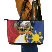 Philippines Leather Tote Bag Filipino Araw ng Kalayaan LT01 - Polynesian Pride