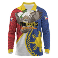 Personalized Philippines Long Sleeve Polo Shirt Filipino Araw ng Kalayaan LT01 Multicolor - Polynesian Pride