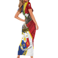 Personalized Philippines Short Sleeve Bodycon Dress Filipino Araw ng Kalayaan LT01 - Polynesian Pride