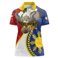 Personalized Philippines Women Polo Shirt Filipino Araw ng Kalayaan LT01 Female Multicolor - Polynesian Pride