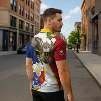 Personalized Philippines Zipper Polo Shirt Filipino Araw ng Kalayaan LT01 - Polynesian Pride