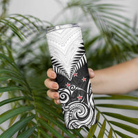 New Zealand Skinny Tumbler Aotearoa Maori Kiwi Black Fern