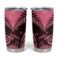 Aotearoa Tumbler Cup Maori Kiwi Pink Fern LT01 Pink - Polynesian Pride