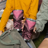 Aotearoa Tumbler Cup Maori Kiwi Pink Fern LT01 - Polynesian Pride