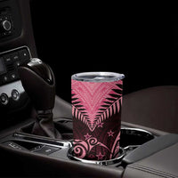 Aotearoa Tumbler Cup Maori Kiwi Pink Fern LT01 - Polynesian Pride
