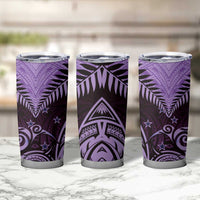Aotearoa Tumbler Cup Maori Kiwi Purple Fern LT01 - Polynesian Pride