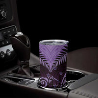 Aotearoa Tumbler Cup Maori Kiwi Purple Fern LT01 - Polynesian Pride