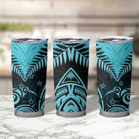 Aotearoa Tumbler Cup Maori Kiwi Turquoise Fern LT01 - Polynesian Pride