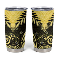 Aotearoa Tumbler Cup Maori Kiwi Yellow Fern LT01 Yellow - Polynesian Pride