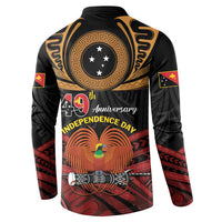 Papua New Guinea Bird of Paradise Button Sweatshirt 16 September 1975 Independence Day Anniversary LT01 - Polynesian Pride