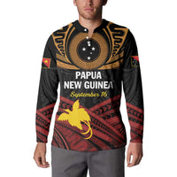 Papua New Guinea Bird of Paradise Button Sweatshirt 16 September 1975 Independence Day Anniversary LT01 - Polynesian Pride