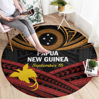 Papua New Guinea Bird of Paradise Round Carpet 16 September 1975 Independence Day Anniversary