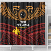 Papua New Guinea Bird of Paradise Shower Curtain 16 September 1975 Independence Day Anniversary