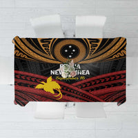 Papua New Guinea Bird of Paradise Tablecloth 16 September 1975 Independence Day Anniversary LT01 Black - Polynesian Pride