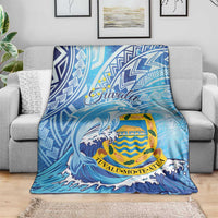 Tuvalu mo te Atua Blanket Tuvalu Dolphin Polynesian Pattern LT01 - Polynesian Pride
