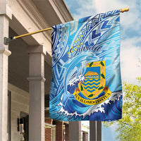 Tuvalu mo te Atua Garden Flag Tuvalu Dolphin Polynesian Pattern LT01 House Flag Blue - Polynesian Pride