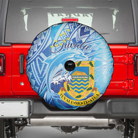 Tuvalu mo te Atua Spare Tire Cover Tuvalu Dolphin Polynesian Pattern LT01 - Polynesian Pride