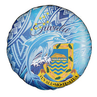 Tuvalu mo te Atua Spare Tire Cover Tuvalu Dolphin Polynesian Pattern LT01 - Polynesian Pride