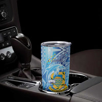 Tuvalu mo te Atua Tumbler Cup Tuuvalu Dolphin Polynesian Pattern LT01 - Polynesian Pride