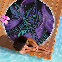 In September We Wear Teal And Purple Beach Blanket Magic Ribbon Semicolon LT01 - Polynesian Pride