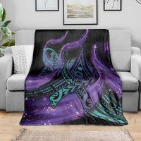 In September We Wear Teal And Purple Blanket Magic Ribbon Semicolon LT01 - Polynesian Pride